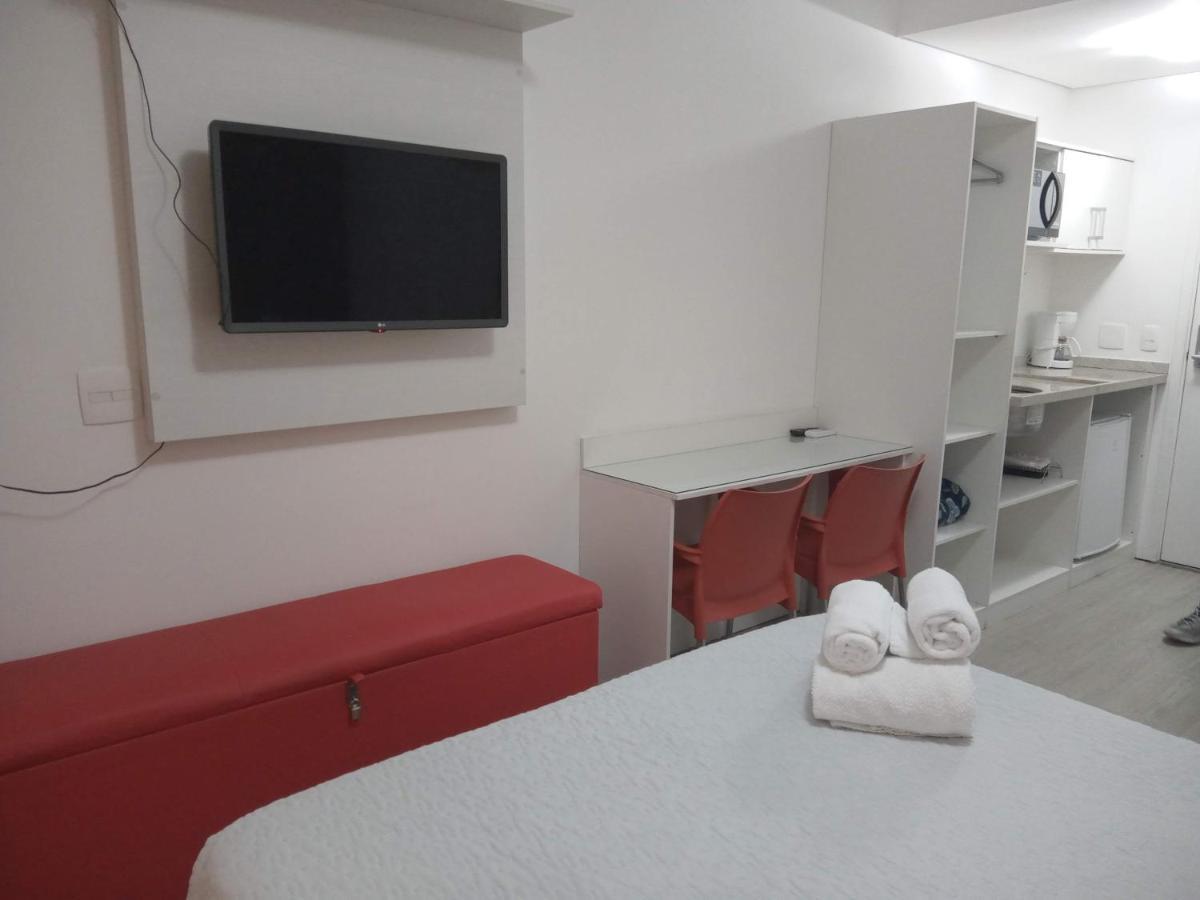 Studio Aconchego, Proximo A Rua Da Consolacao, Aos Metros Republica E Anhangabau, Com Ar Condicionado, Piscina, Academia, Wifi E Varanda サンパウロ エクステリア 写真